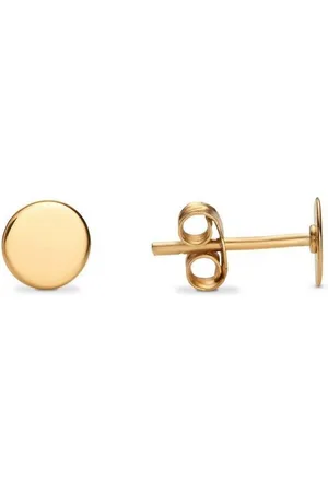 iz-el Paar Ohrstecker Ohrringe Gold Plättchen - Ohrstecker DAS KLEINE RUNDE, 925 Sterling Silber - Verkäufer: