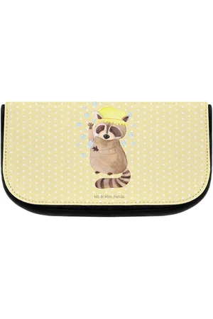 Mr. & Mrs. Panda Kosmetiktasche Waschbär - Pastell - Geschenk, Plan, Schminktasche, Schmink Täsc (1-tlg), Platzsparend - Verkäufer: