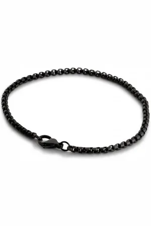 Akitsune Armband Bacas Kettenglieder Armband Mattschwarz 18cm - Verkäufer: Blackskies