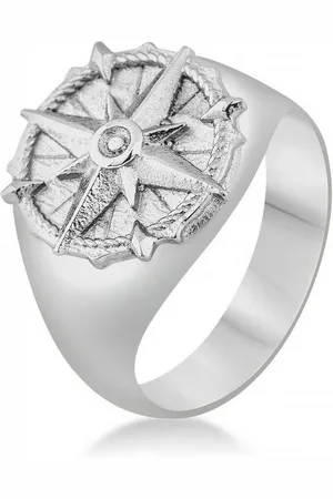 Akitsune Siegelring Guidance Ring Silber - Kompass EU 52 - UK L - US 6 - Verkäufer: Blackskies