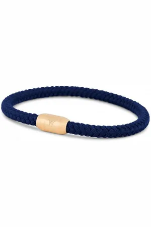 Akitsune Armband Silvus Nylon-Armband - Mattgold - Navyblau 20,50cm - Verkäufer: Blackskies
