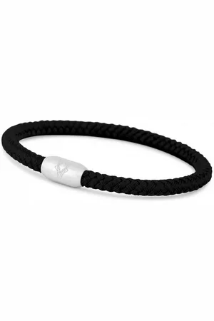 Akitsune Armband Silvus Nylonarmband - Mattsilber - Schwarz 17,50cm - Verkäufer: Blackskies