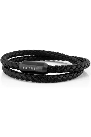 Akitsune Lederarmband Suprema Lederarmband Mattschwarz - Schwarz 18 cm - Verkäufer: Blackskies