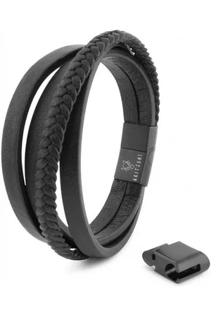 Akitsune Armband Pathfinder Kunstleder Armband - Schwarz Schwarz 17cm - Verkäufer: Blackskies