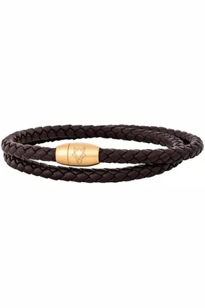 Akitsune Lederarmband Suprema Lederarmband Gold - Braun 18 cm - Verkäufer: Blackskies