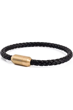 Akitsune Lederarmband Silvus Lederarmband Gold - Schwarz 20,50cm - Verkäufer: Blackskies