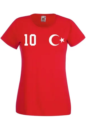 Youth Designz T-Shirt Türkei Damen T-Shirt im Fußball Trikot Look mit trendigem Motiv - Verkäufer: EmDa Trading GmbH