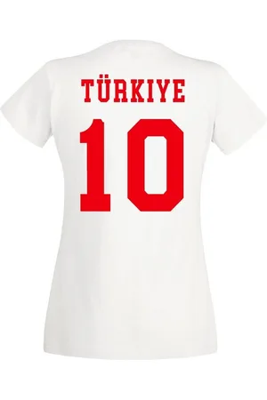 Youth Designz T-Shirt Türkei Damen T-Shirt im Fußball Trikot Look mit trendigem Motiv - Verkäufer: EmDa Trading GmbH
