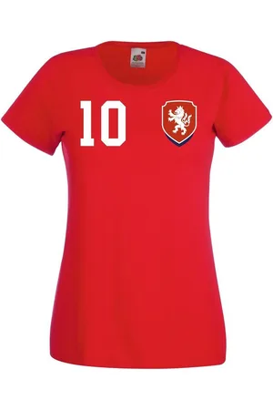 Youth Designz T-Shirt Tschechische Republik Damen T-Shirt im Fußball Trikot Look mit trendigem Motiv - Verkäufer: EmDa Trading GmbH