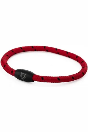 Akitsune Armband Silvus Nylonarmband - Mattschwarz - Rot-Schwarz 20,50cm - Verkäufer: Blackskies