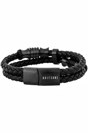 Akitsune Lederarmband Gracilitas Lederarmband Mattschwarz - Schwarz 20cm - Verkäufer: Blackskies