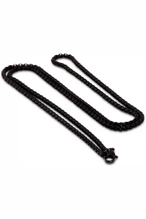 Akitsune Edelstahlkette Bacas Kette Mattschwarz 60 cm // 23.62 in - Verkäufer: Blackskies
