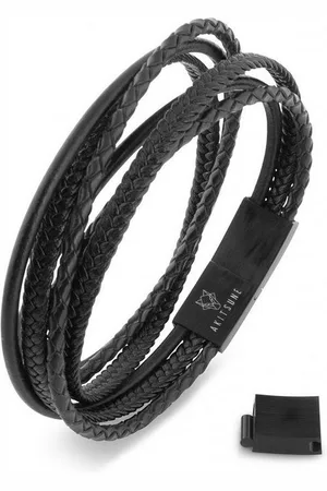 Akitsune Armband Ambush Kunstleder Armband - Schwarz Schwarz 18 cm - Verkäufer: Blackskies
