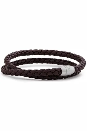 Akitsune Lederarmband Suprema Lederarmband Silber - Braun 20 cm - Verkäufer: Blackskies