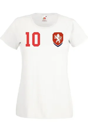 Youth Designz T-Shirt Tschechische Republik Damen T-Shirt im Fußball Trikot Look mit trendigem Motiv - Verkäufer: EmDa Trading GmbH