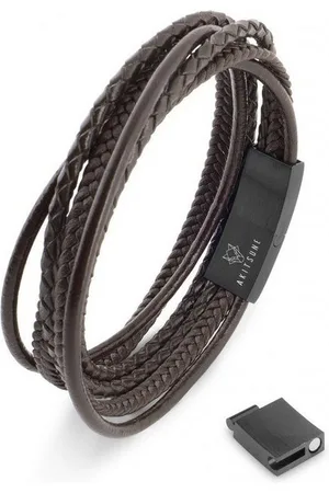 Akitsune Armband Ambush Kunstleder Armband - Schwarz Braun 20 cm - Verkäufer: Blackskies