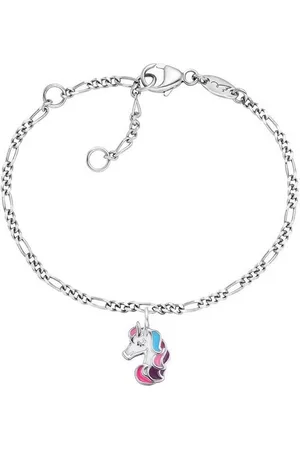 HERZENGEL Silberarmband Einhorn, HEB-UNICORN01, mit Emaille