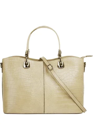 Cluty Henkeltasche, echt Leder, Made in Italy
