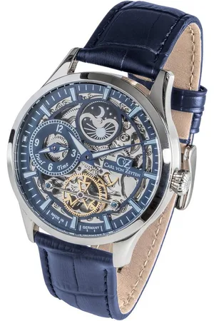 CARL VON ZEYTEN Automatikuhr Freiburg CVZ0063BL, Armbanduhr, Herrenuhr, Datum, Made in Germany, Mechanische Uhr
