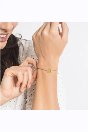 iz-el Armband Armband Gold Plättchen - DOT, 925 Sterling Silber - Verkäufer: