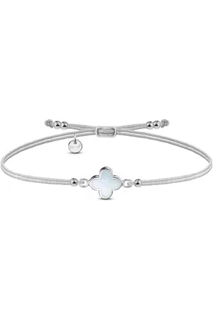 iz-el Armband Armband Silber Kleeblatt Perlmutt - Bestseller, 925 Sterling Silber - Verkäufer: