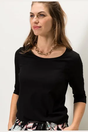 Bianca Kurzarmshirt DIELLA im cleanen Look mit verlängertem Kurzarm - Verkäufer: