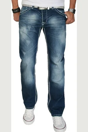 Alessandro Salvarini Straight-Jeans ASRigio mit auffälligen dicken Nähten - Verkäufer: Golden Brands
