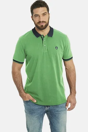 Jan Vanderstorm Poloshirt LAVRANS aus luftigem Baumwollpikee - Verkäufer: VANDERSTORM VENTURES