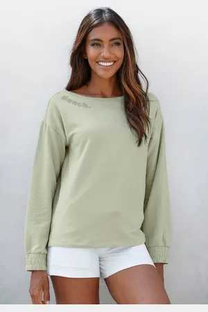 Bench Sweatshirt mit gerafften Ärmelbündchen, Loungeanzug