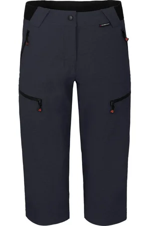 Bergson Outdoorhose PORI Capri Damen 3/4 Wanderhose, robust, elastisch, Normalgrößen, Nacht - Verkäufer: