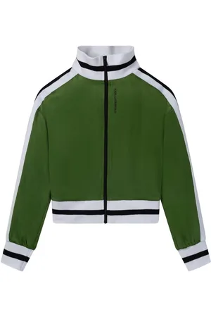 Karl Lagerfeld Trainingsjacke Trainingsjacke oliv mit Streifen - Verkäufer: coolkids-store