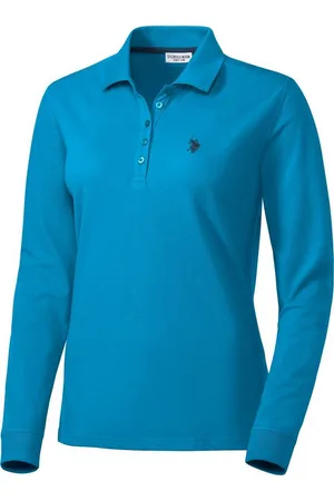 U.S. Polo Assn. Langarm-Poloshirt Leicht verlängertes Rückenteil - Verkäufer: Vorteilshop