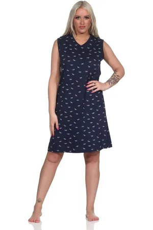 Normann Nachthemd Damen Achselträger Nachthemd Strandkleid in maritimer Optik - Verkäufer: Fairway