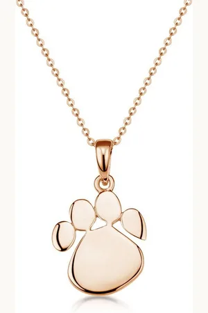 Materia Kettenanhänger Tier Pfote Rosegold KA-408, 925 Sterling Silber, rosevergoldet - Verkäufer: Schmuck