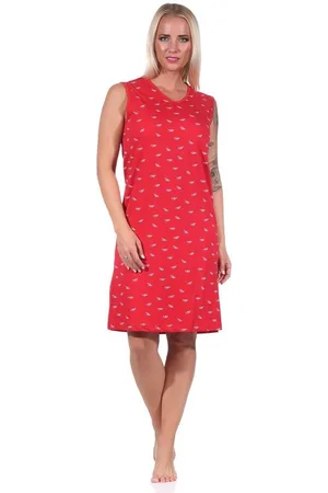 Normann Nachthemd Damen Achselträger Nachthemd Strandkleid in maritimer Optik - Verkäufer: Fairway