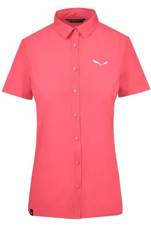 Salewa Funktionsshirt PUEZ MINICHECK2 DRY W S/S SRT CALYPSO CORAL - Verkäufer: Supersportler