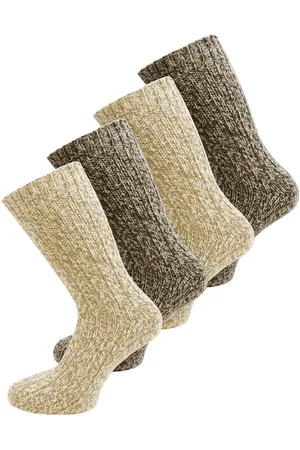 Normani Thermosocken 4 Paar Norweger-Socken mit Wolle (4 Paar) natürlich warm - Verkäufer: