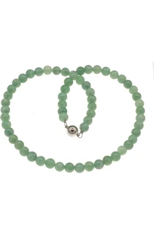 Bella Carina Perlenkette Kette aus Jade Perlen 8 mm grün aus Myanmar, Jade aus Myanmar - Verkäufer: