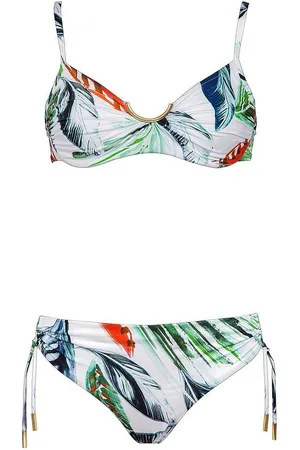 Maryan Mehlhorn Bügel-Bikini White Leaves mit verstecktem Bügel - Verkäufer: bodywear-online