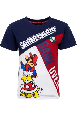 Super Mario Print-Shirt Kinder T-Shirt GAME OVER Jungen + Mädchen Gr. 98 104 110 116 122 128 - Verkäufer: coole-fun-t-shirts