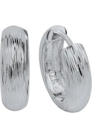vivance collection Paar Creolen 925 Silber rhodiniert