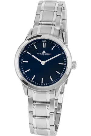 Jacques Lemans Quarzuhr Sydney, 1-2097C, Armbanduhr, Damenuhr, gehärtetes Crystexglas, Edelstahlarmband