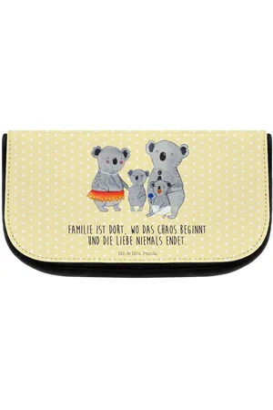 Mr. & Mrs. Panda Kosmetiktasche Koala Familie - Pastell - Geschenk, Beauty Case, Kosmetiktasche (1-tlg), Praktisch Unterwegs - Verkäufer: