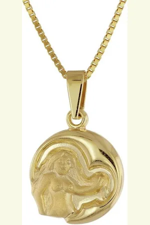 trendor Kette mit Anhänger Jungfrau Sternzeichen Gold 333/8K mit goldplattierter Kette - Verkäufer: uhrcenter