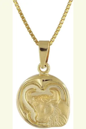 trendor Kette mit Anhänger Stier Sternzeichen Gold 333/8K mit goldplattierter Kette - Verkäufer: uhrcenter