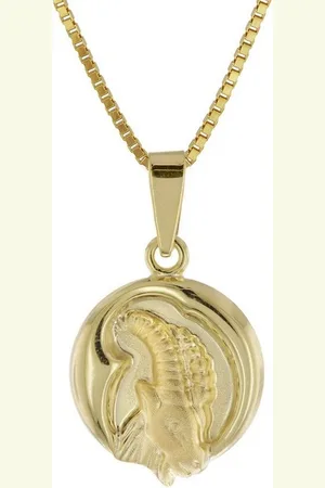 trendor Kette mit Anhänger Steinbock Sternzeichen Gold 333/8K mit goldplattierter Kette - Verkäufer: uhrcenter