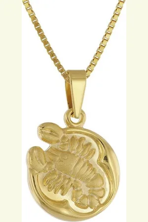 trendor Kette mit Anhänger Skorpion Sternzeichen Gold 333/8K mit goldplattierter Kette - Verkäufer: uhrcenter