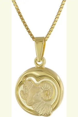trendor Kette mit Anhänger Widder Sternzeichen Gold 333/8K mit goldplattierter Kette - Verkäufer: uhrcenter