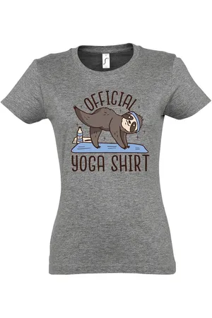 Youth Designz T-Shirt Official Yoga Damen Shirt mit lustigem Faultier Frontprint - Verkäufer: EmDa Trading GmbH