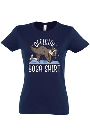 Youth Designz T-Shirt Official Yoga Damen Shirt mit lustigem Faultier Frontprint - Verkäufer: EmDa Trading GmbH